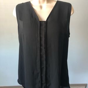 Banana Repbulic black shell top